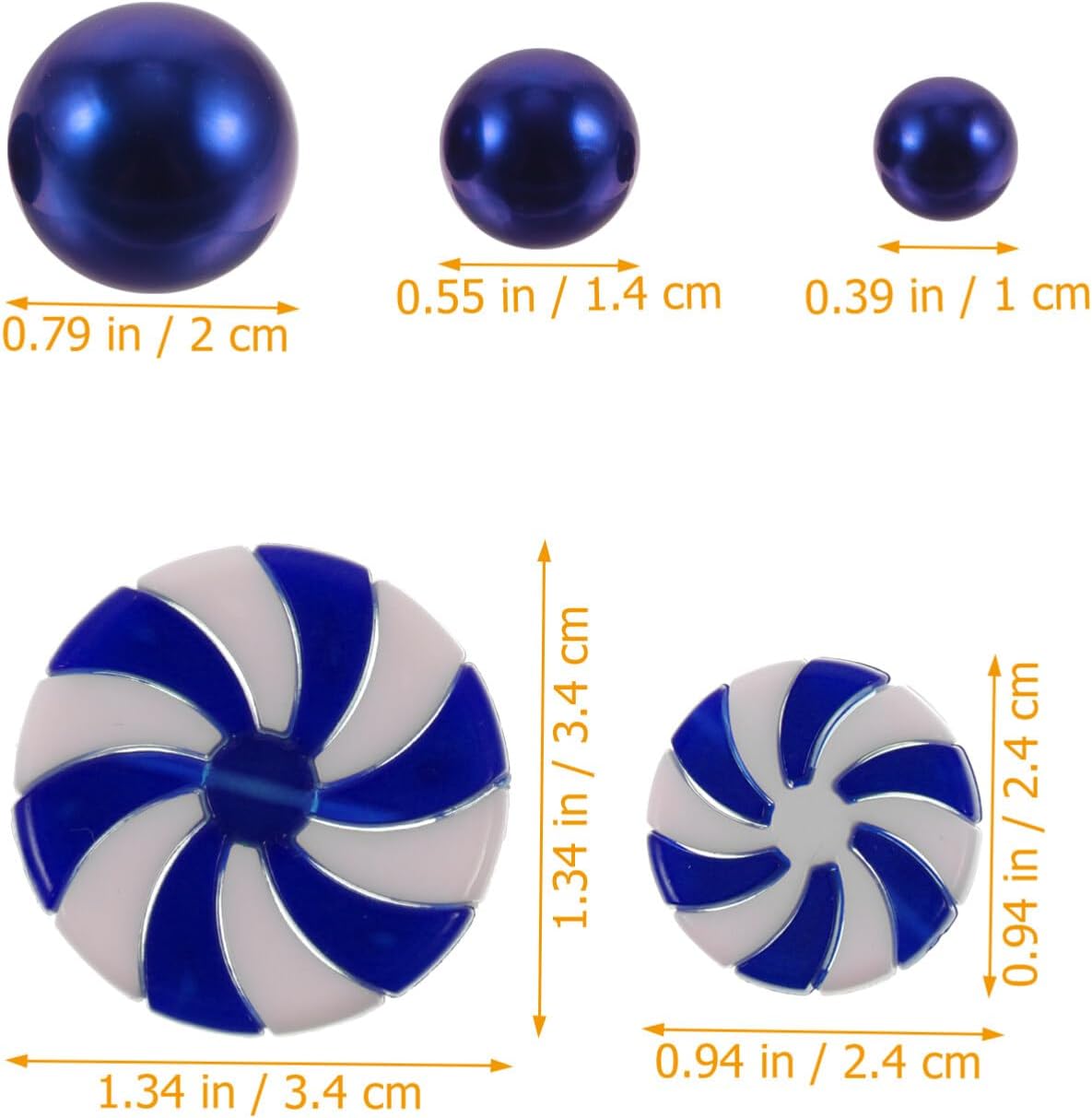 TENDYCOCO Christmas Vase Filler Acrylic Beads Set