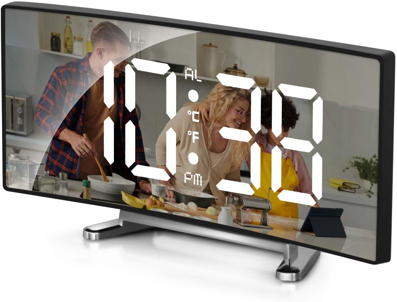 LED Digital Alarm Clock for Bedroom with Snooze and Temperature