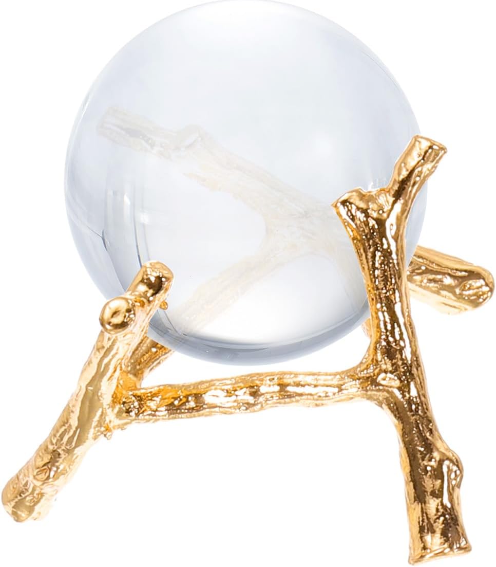 MECCANIXITY Gold Alloy Egg Sphere Display Holder