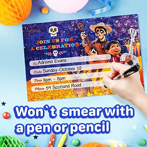 Set of 20 Fiesta Memories Happy Birthday Invites with Envelopes