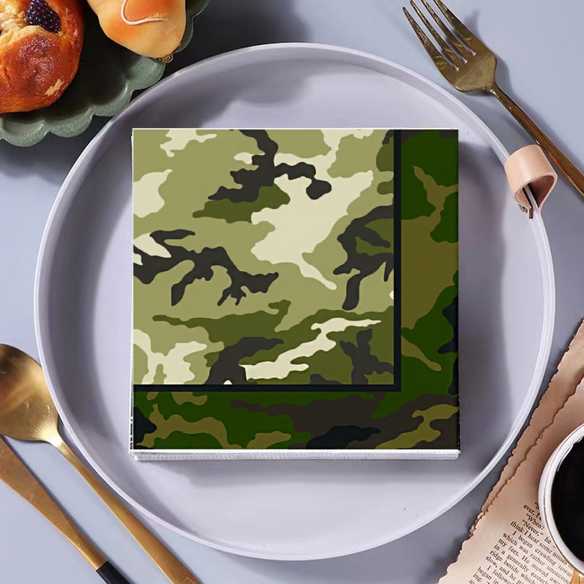 50 Piece Camouflage Napkins for Military Themed Parties