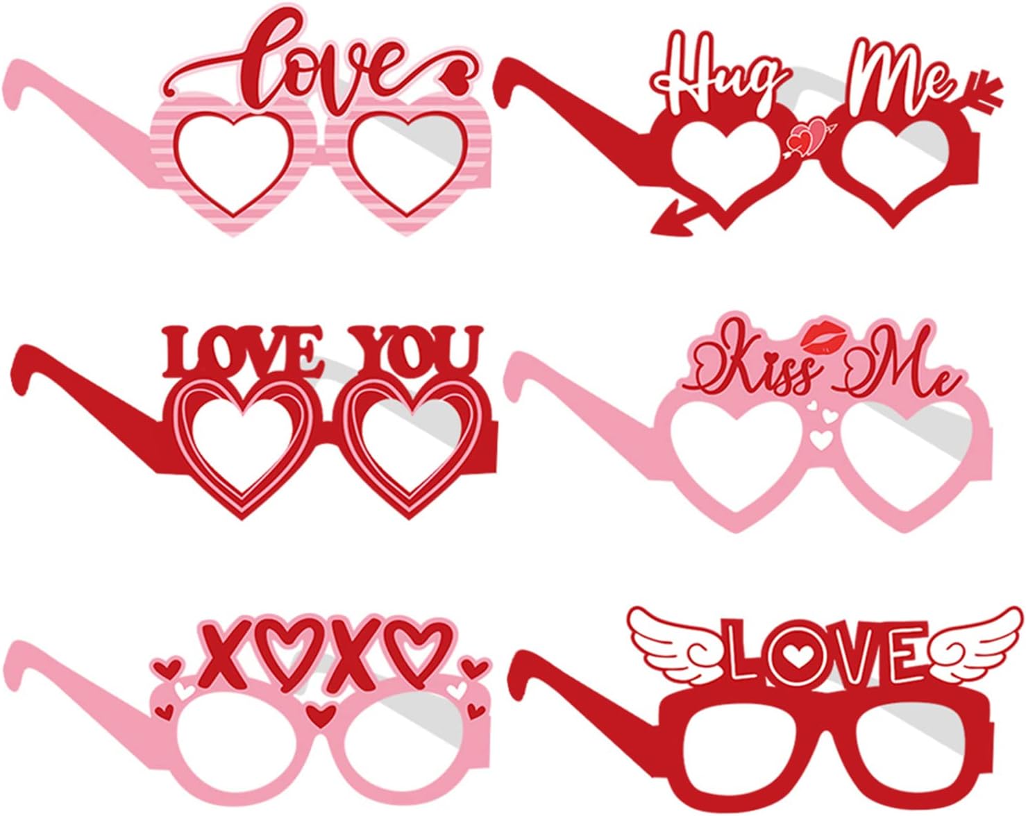 Heart Shaped Eyeglasses Valentines Day Photo Booth Props