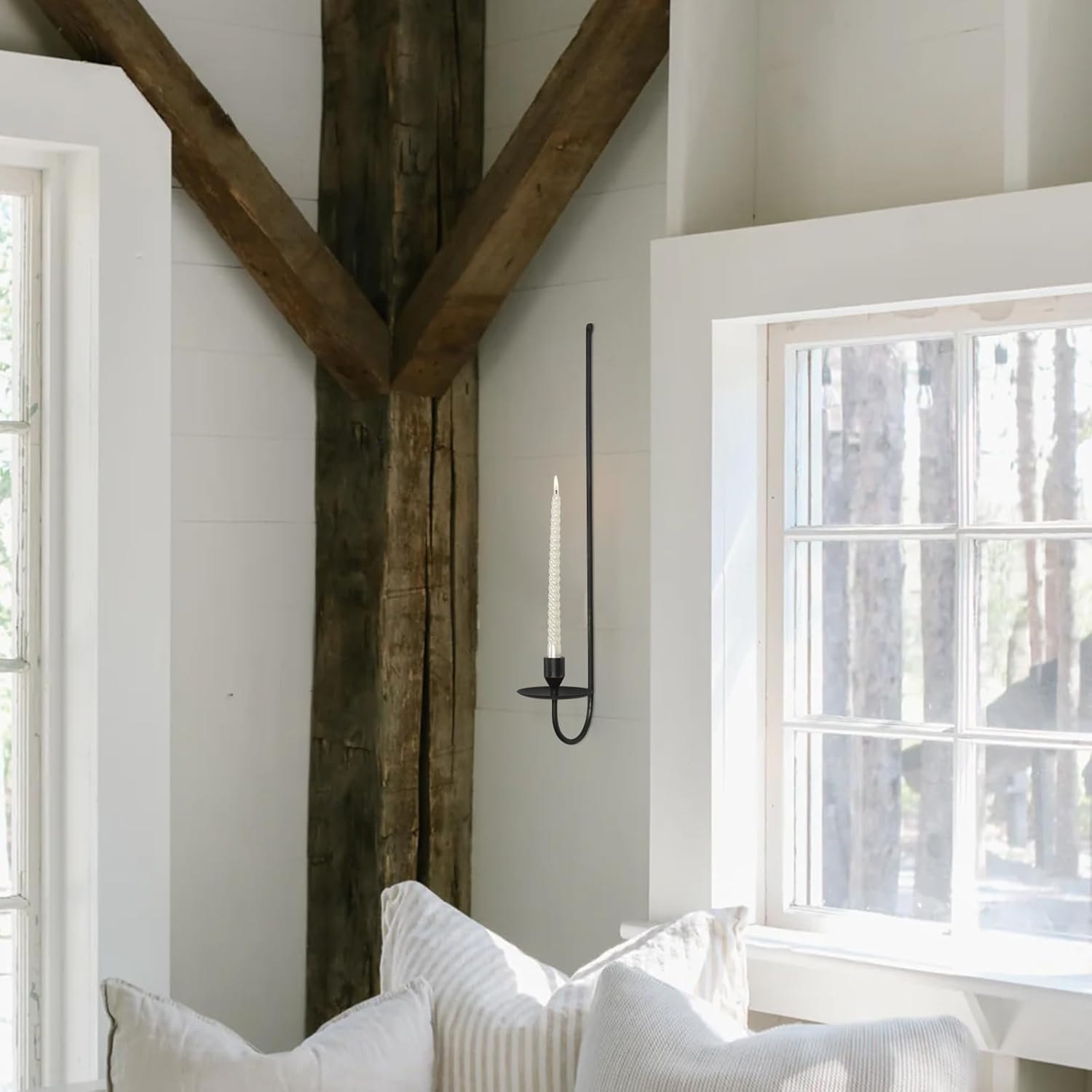 248 Inch Iron Wall Candle Sconce Set of 2