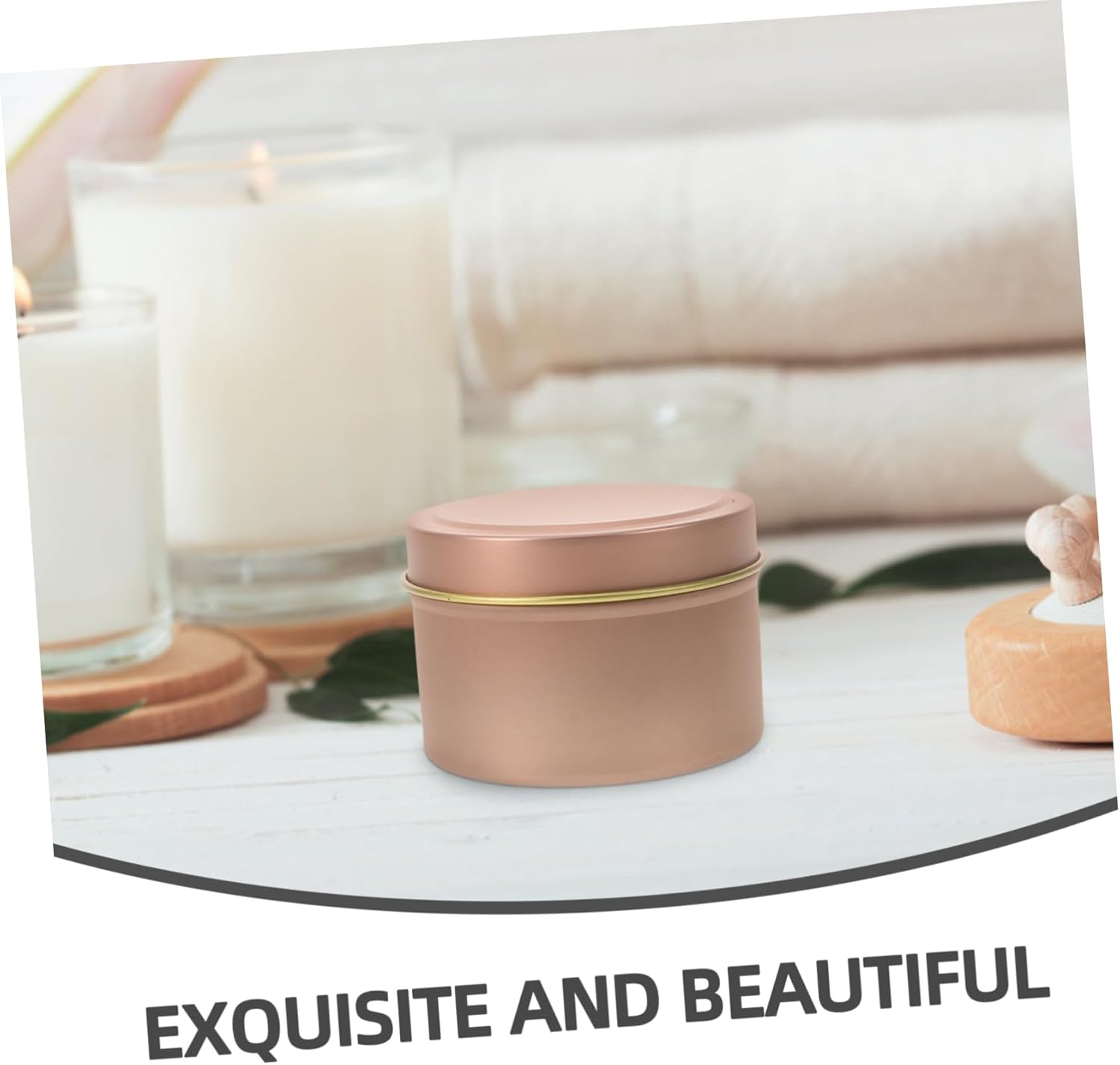 Unomor 12Pcs Aromatherapy Candle Cans with Lids Metal Tins for DIY