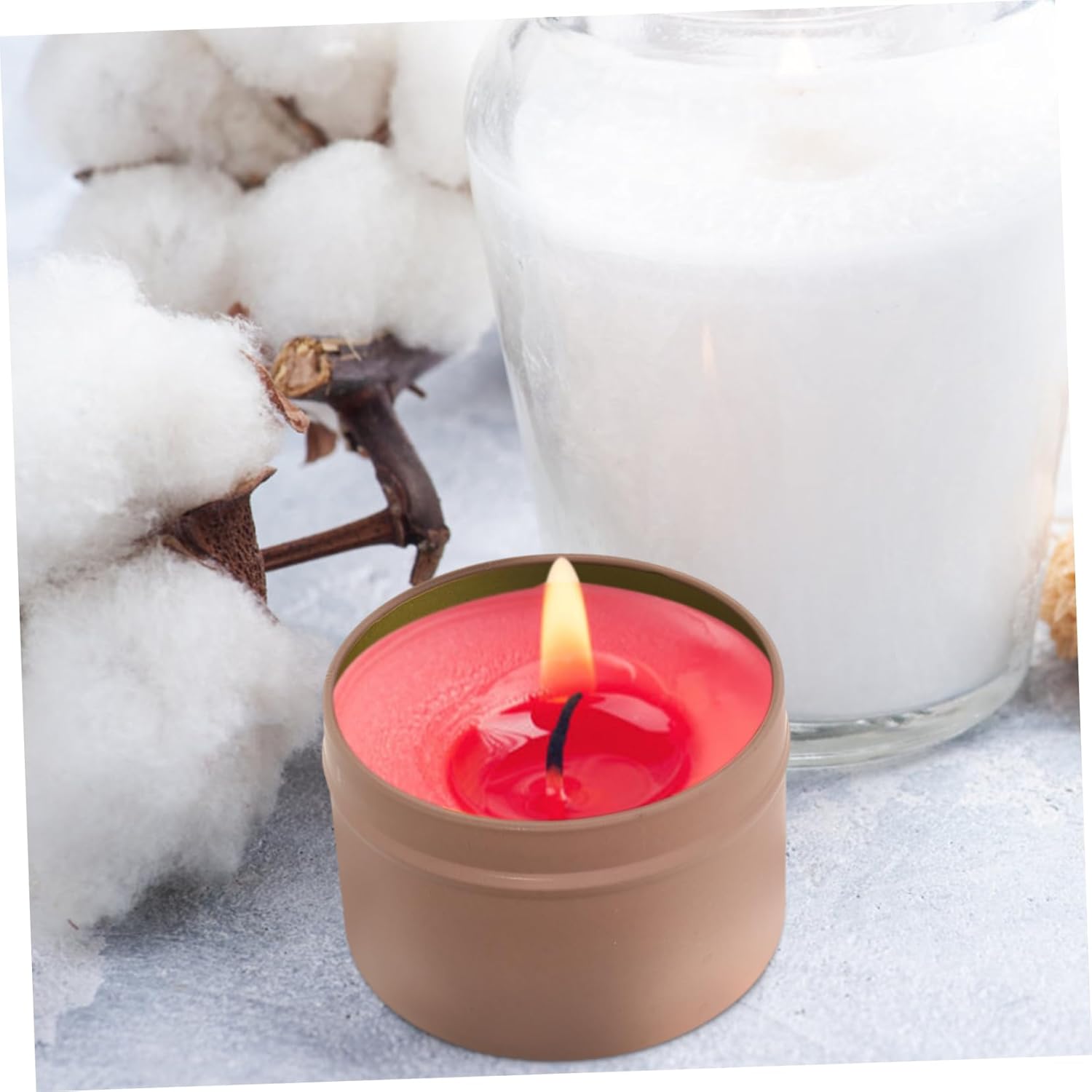 12pcs Metal Candle Tins for DIY Aromatherapy Jars