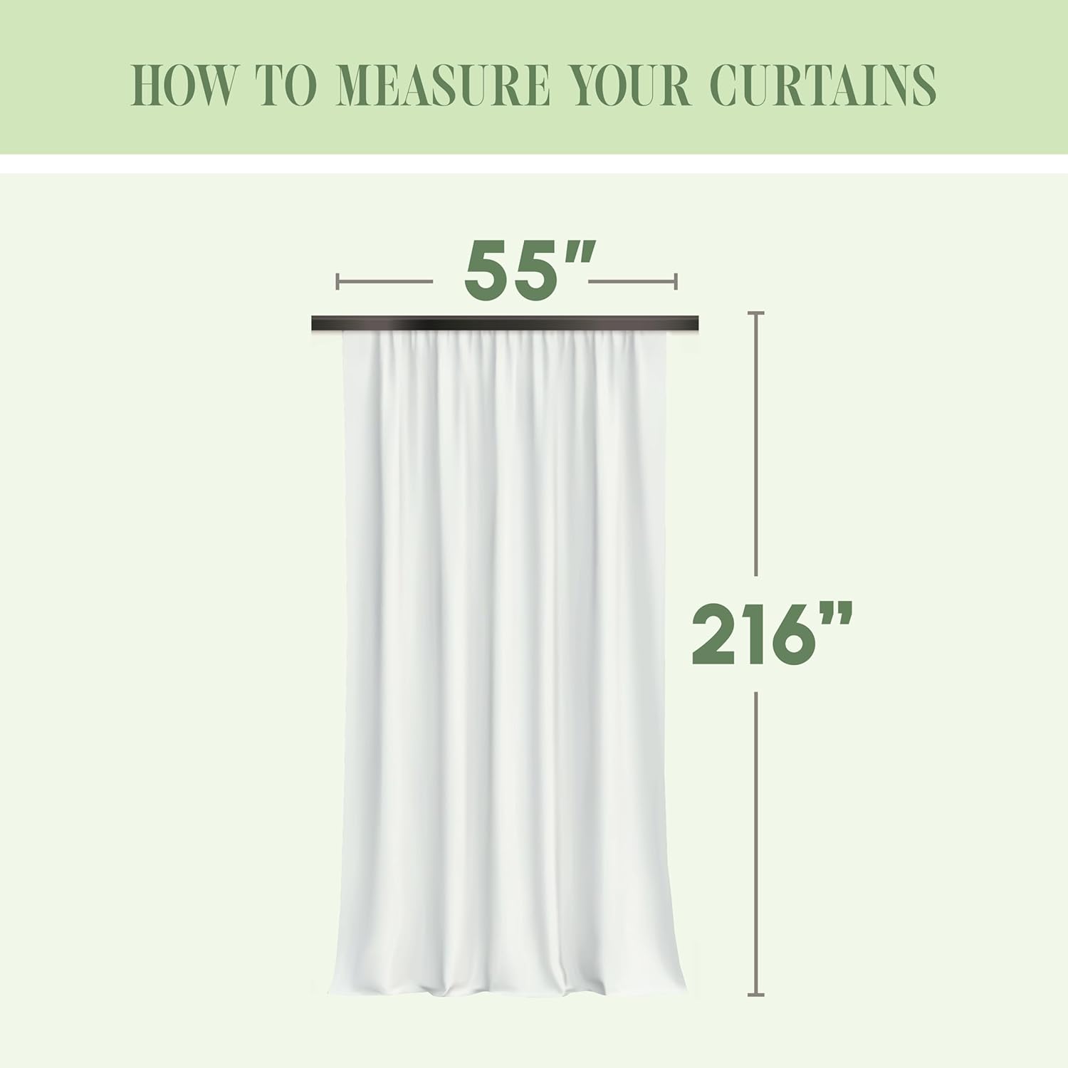 Elegant Comfort Sheer Curtain Valance - 55 X 216 Inch White Panel