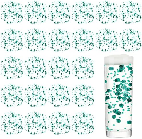 Tondiamo 24 Pcs Clear Green Artificial Pearl Garland String Decorations