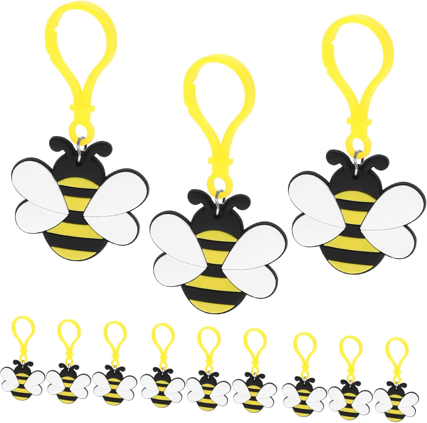 UPKOCH 12 Pcs Cute Bee Keychains for Women Aesthetic Backpack Accessories