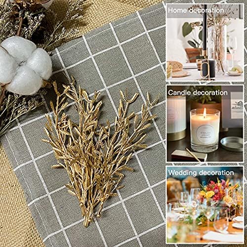 Yountor 100pcs Gold Artificial Flower Filler for Floating Candles