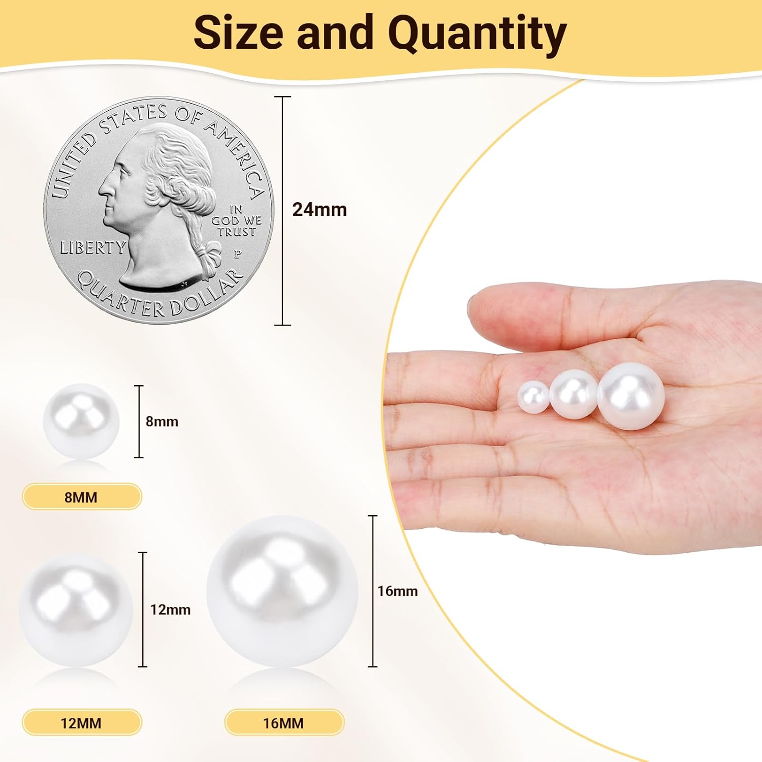 Suream 2600PCS 8mm Faux Plastic Pearls for Vase Fillers and Crafts