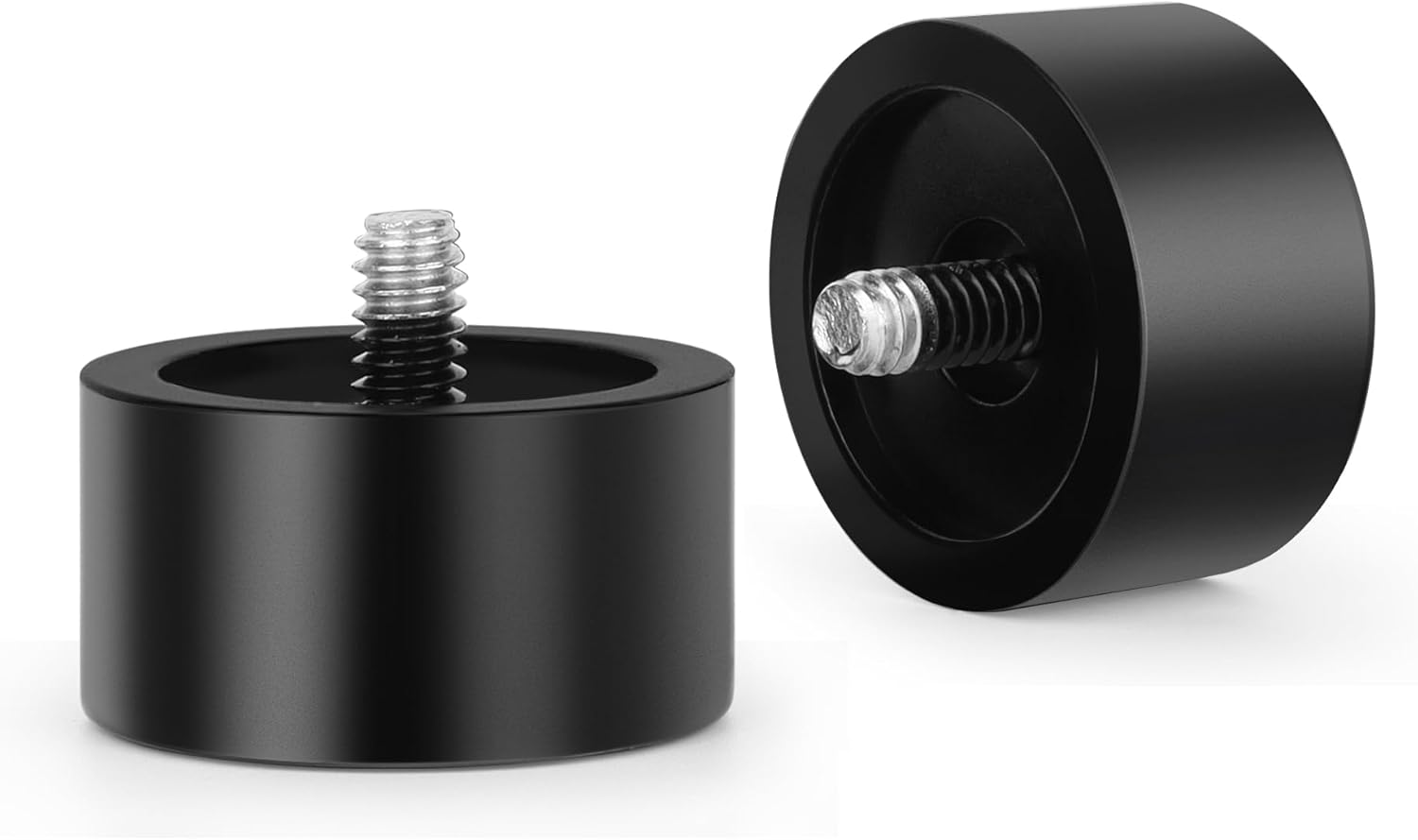 Kamanina Black Curtain Rod 32-144 Inch Heavy Duty Single Rod