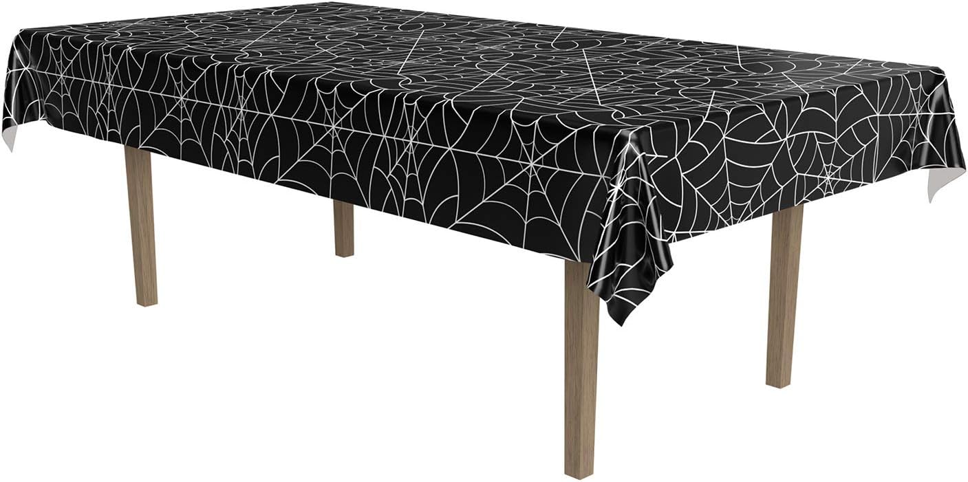 Beistle Spider Web Tablecover for Halloween