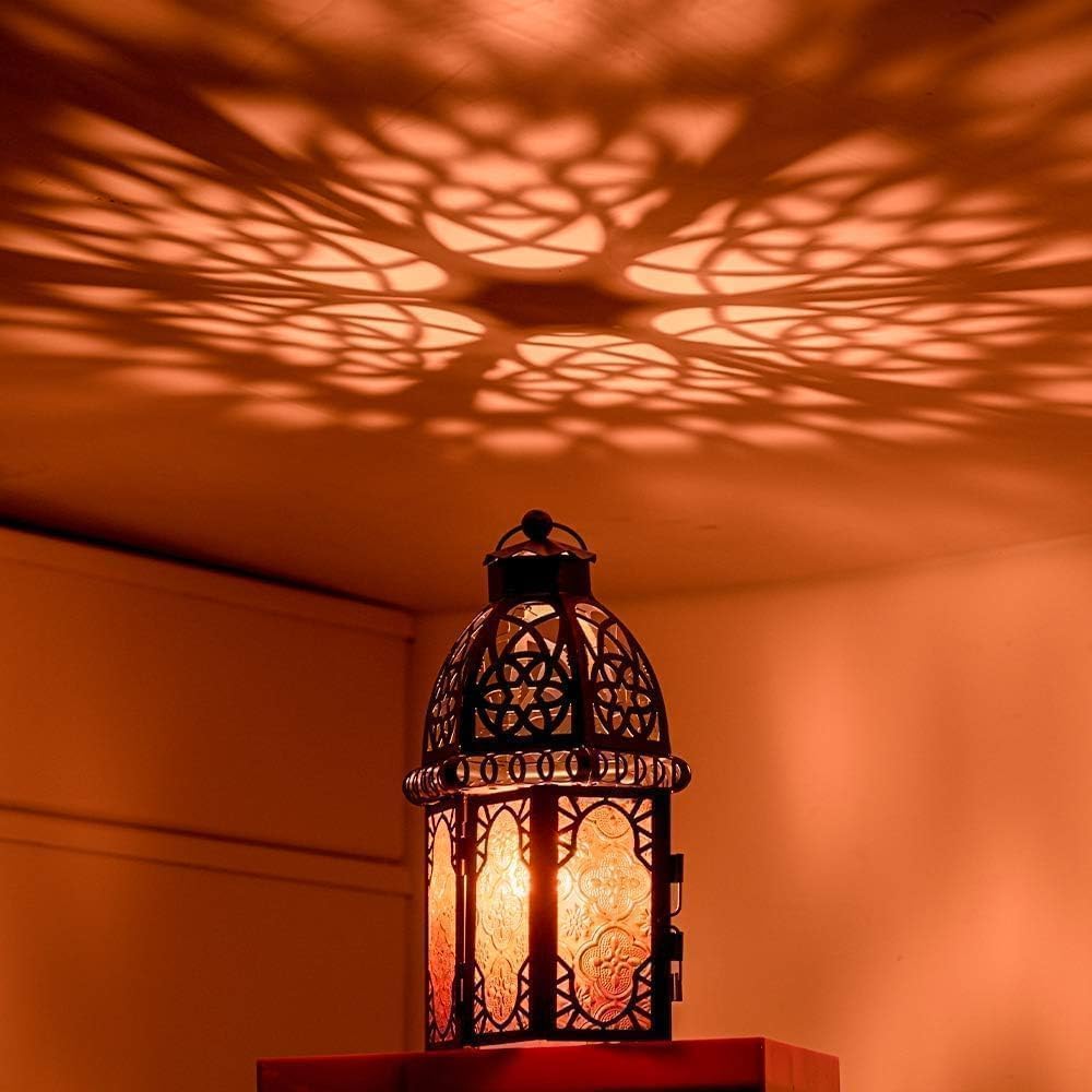 DECORKEY Set of 2 Moroccan Lanterns Indoor Outdoor