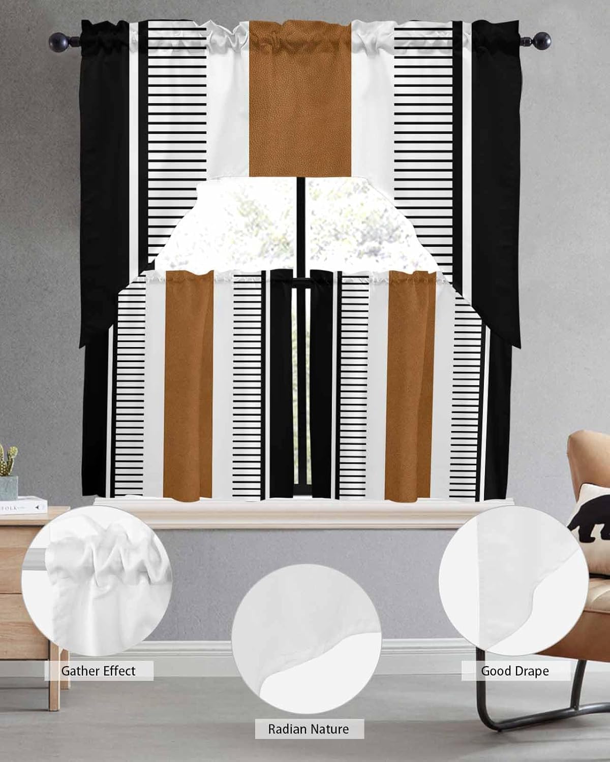 LooPoP Swag Curtains and Valances Set