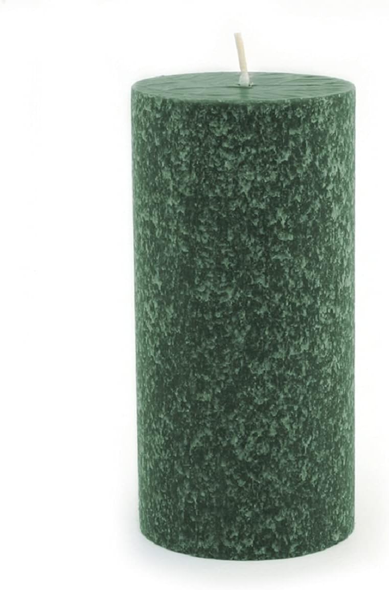 Root Candles 33669 Unscented Timberline Pillar Candle 3x6 Inches Dark Green