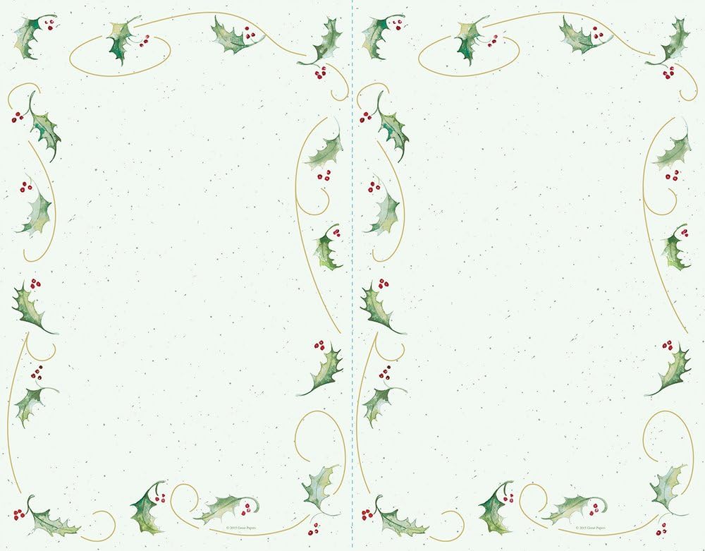 Great Papers Holly Bunch 2-Up Invitation Set