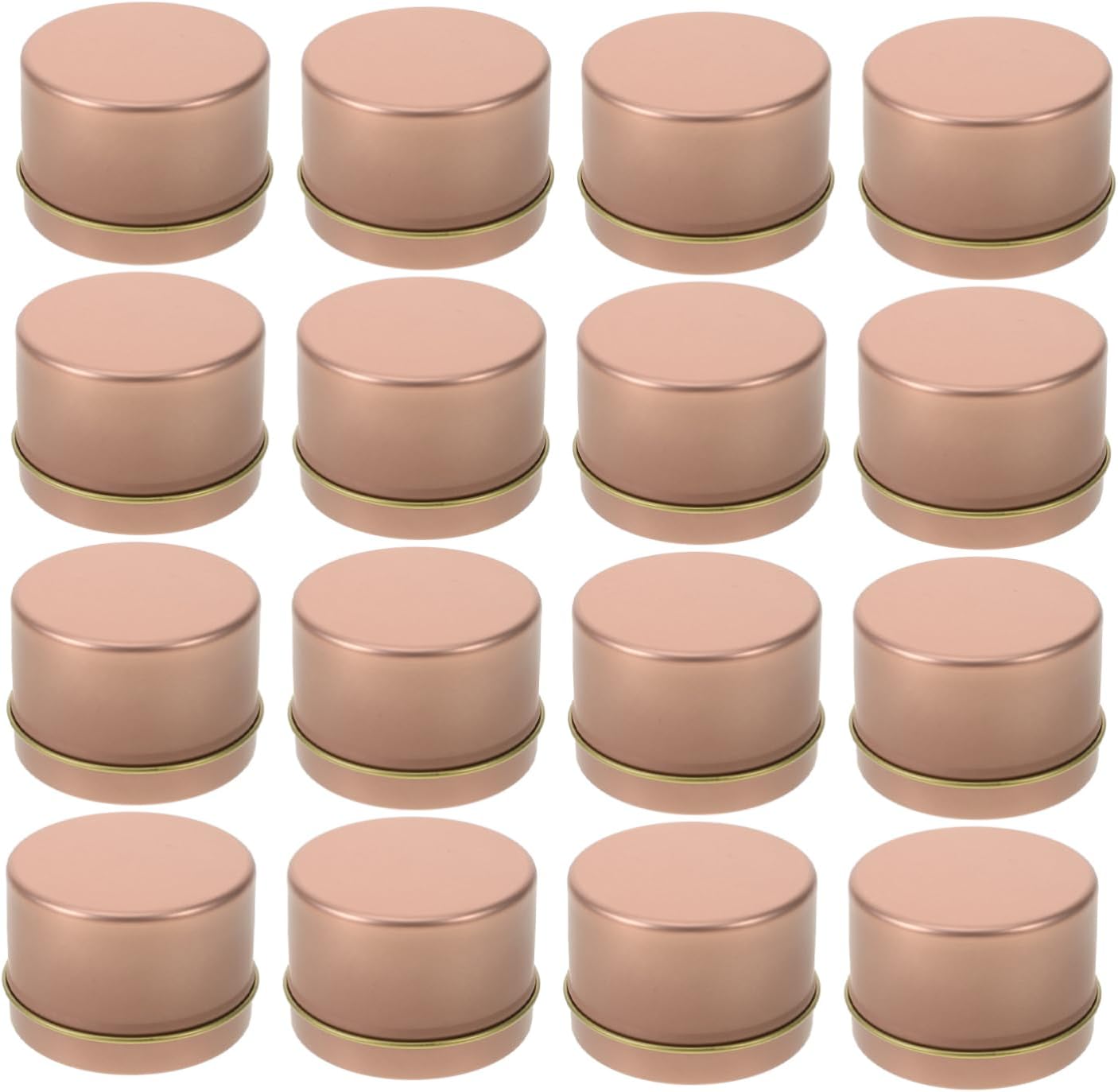 Unomor 12Pcs Aromatherapy Candle Cans with Lids Metal Tins for DIY