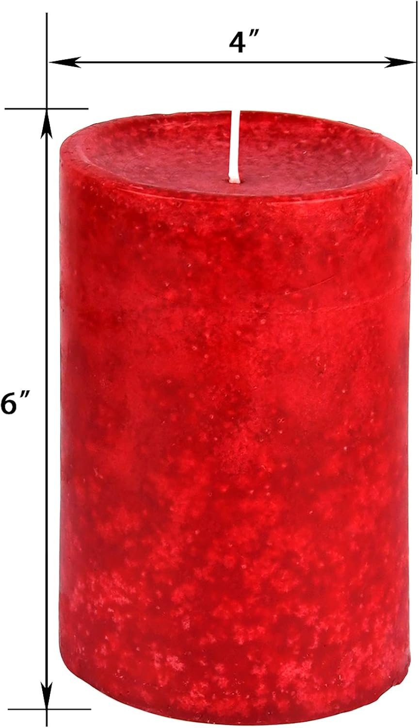 6 Inch Apple Crisp Scented Pillar Candle 1