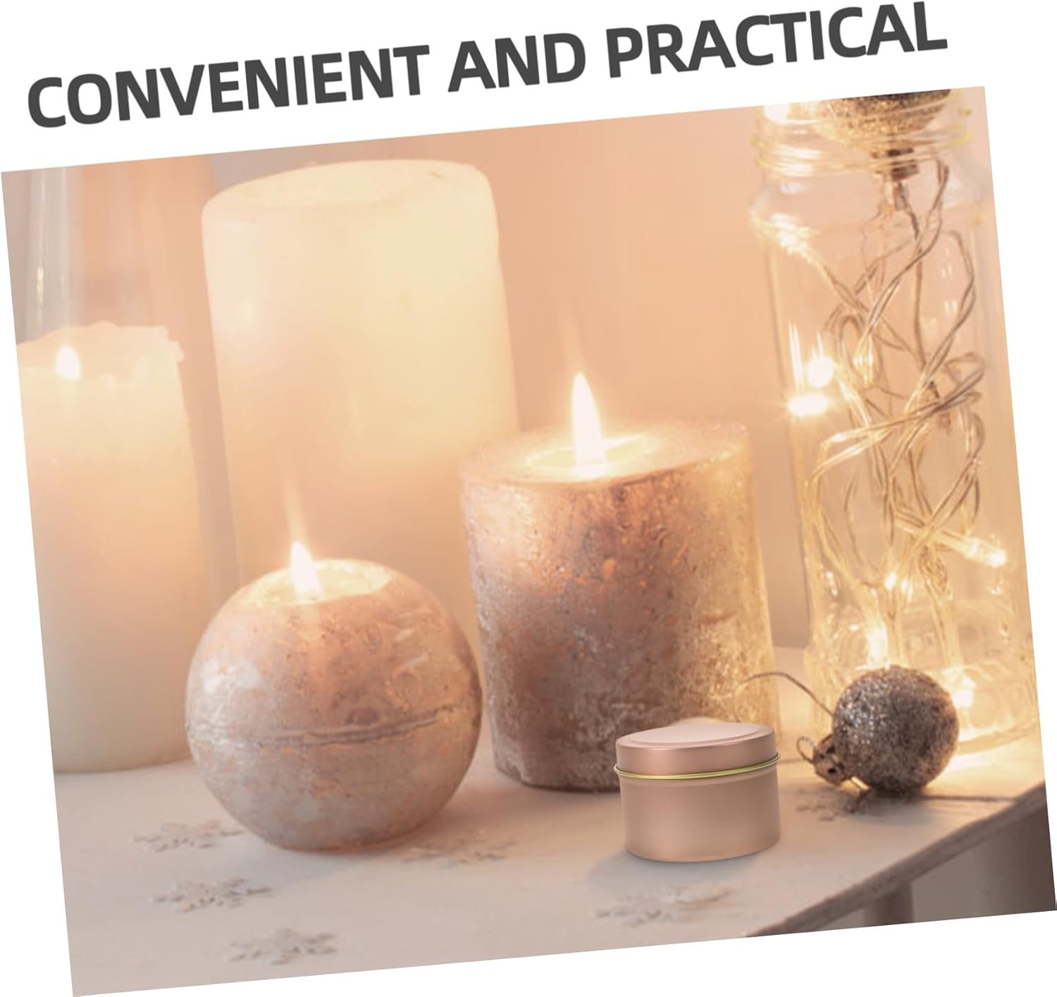Unomor 12Pcs Aromatherapy Candle Cans with Lids Metal Tins for DIY
