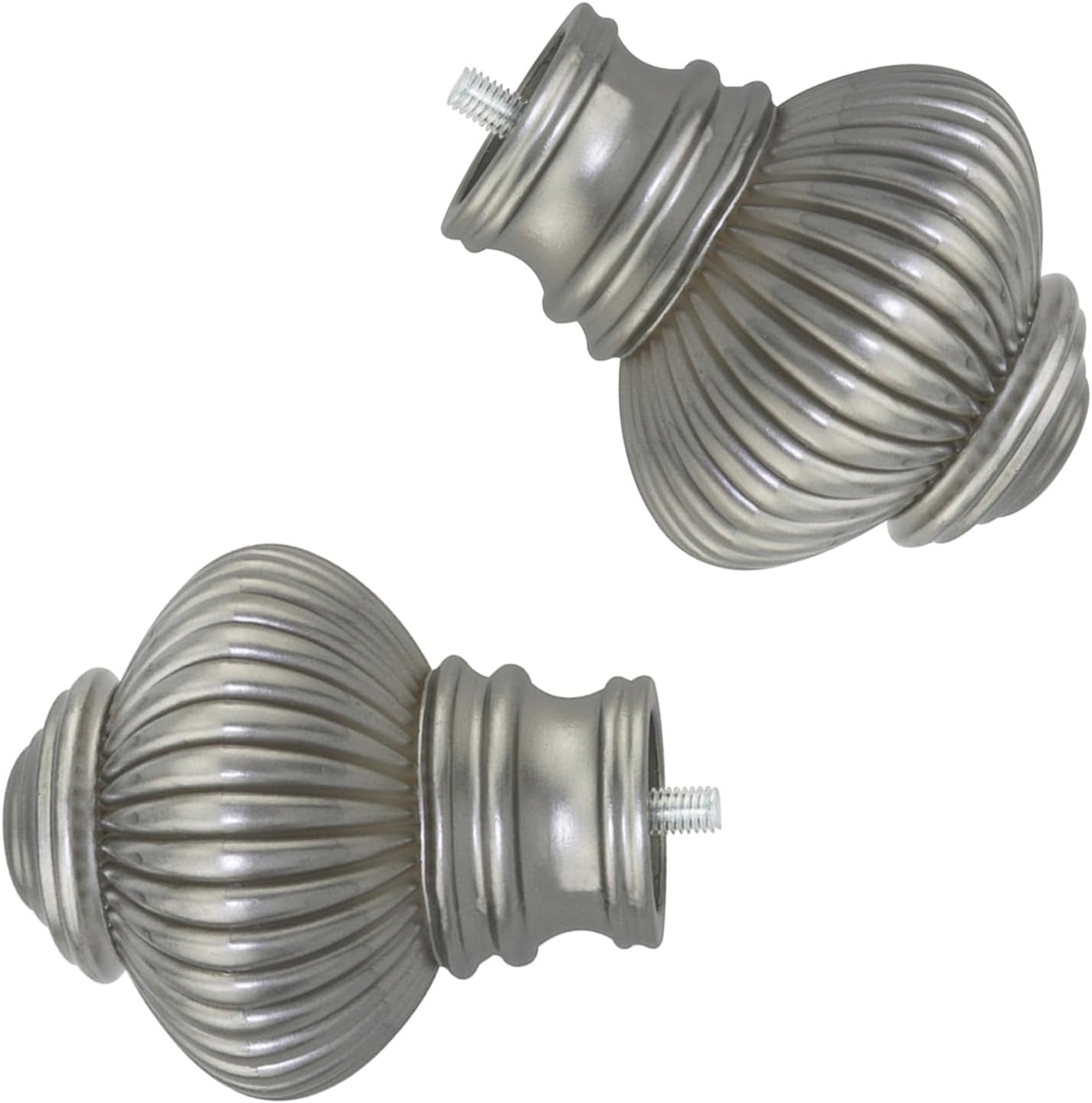 2PCS Plastic Roman Rod Curtain Ends 58 Inch Diameter