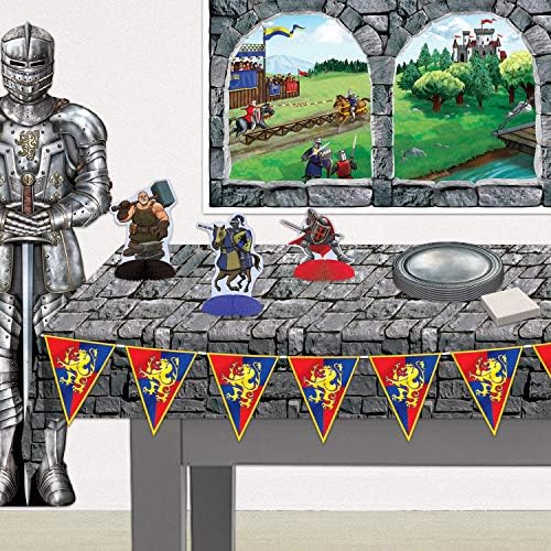 Beistle Stone Wall Tablecover 54x108 Inch