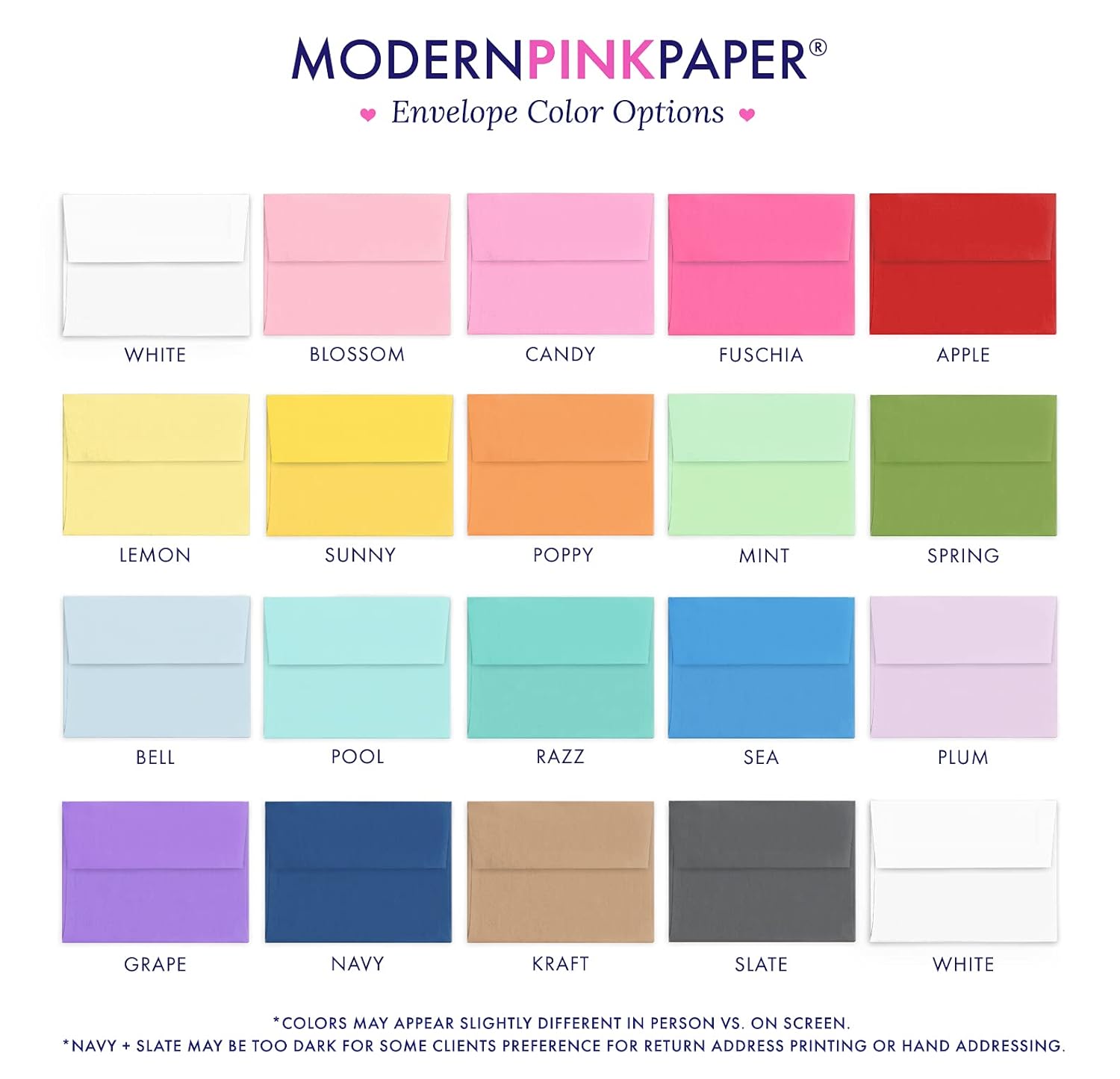 Modern Pink Winter Save the Date Cards With Envelopes