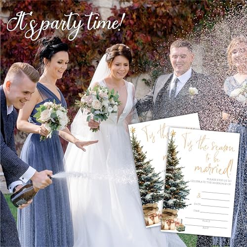 Tis The Season To Be Married Wedding Invites 4x6