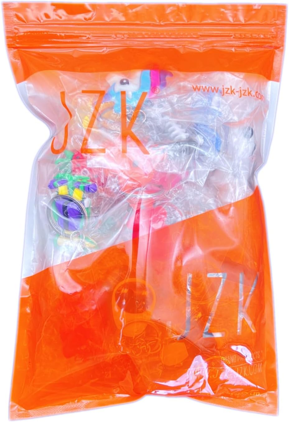 JZK 20pcs 3D Animal Keychain Set for Kids