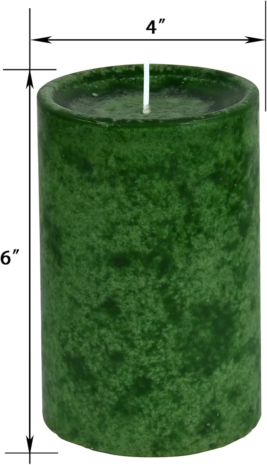 Jeco 6 Inch Holiday Forest Scented Pillar Candle