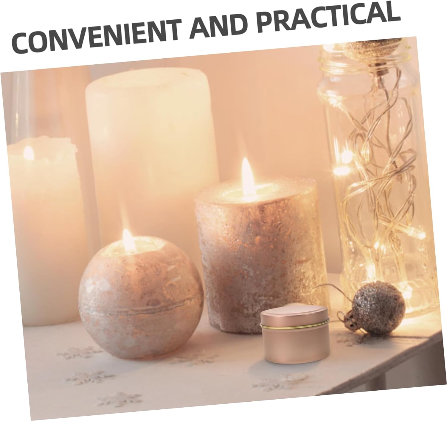 12pcs Metal Candle Tins for DIY Aromatherapy Jars