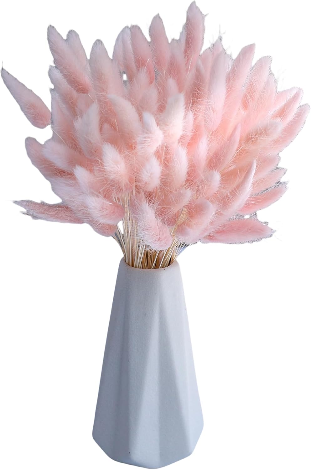 Xins Convey 120pcs Dried Bunny Tail Pink Decor