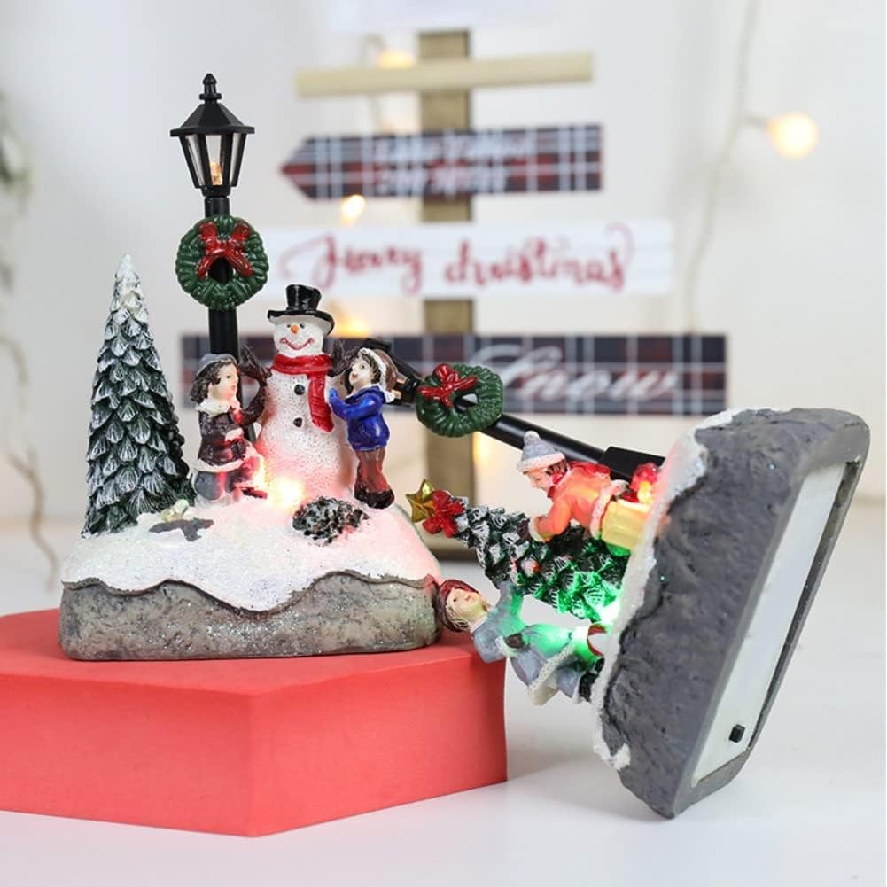 LED Lighted Christmas Village House with Collectible Buildings