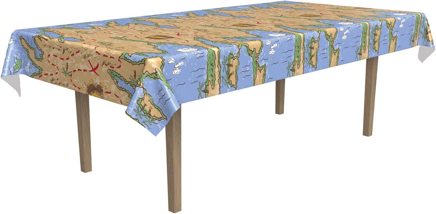 Beistle Treasure Map Tablecover for Parties