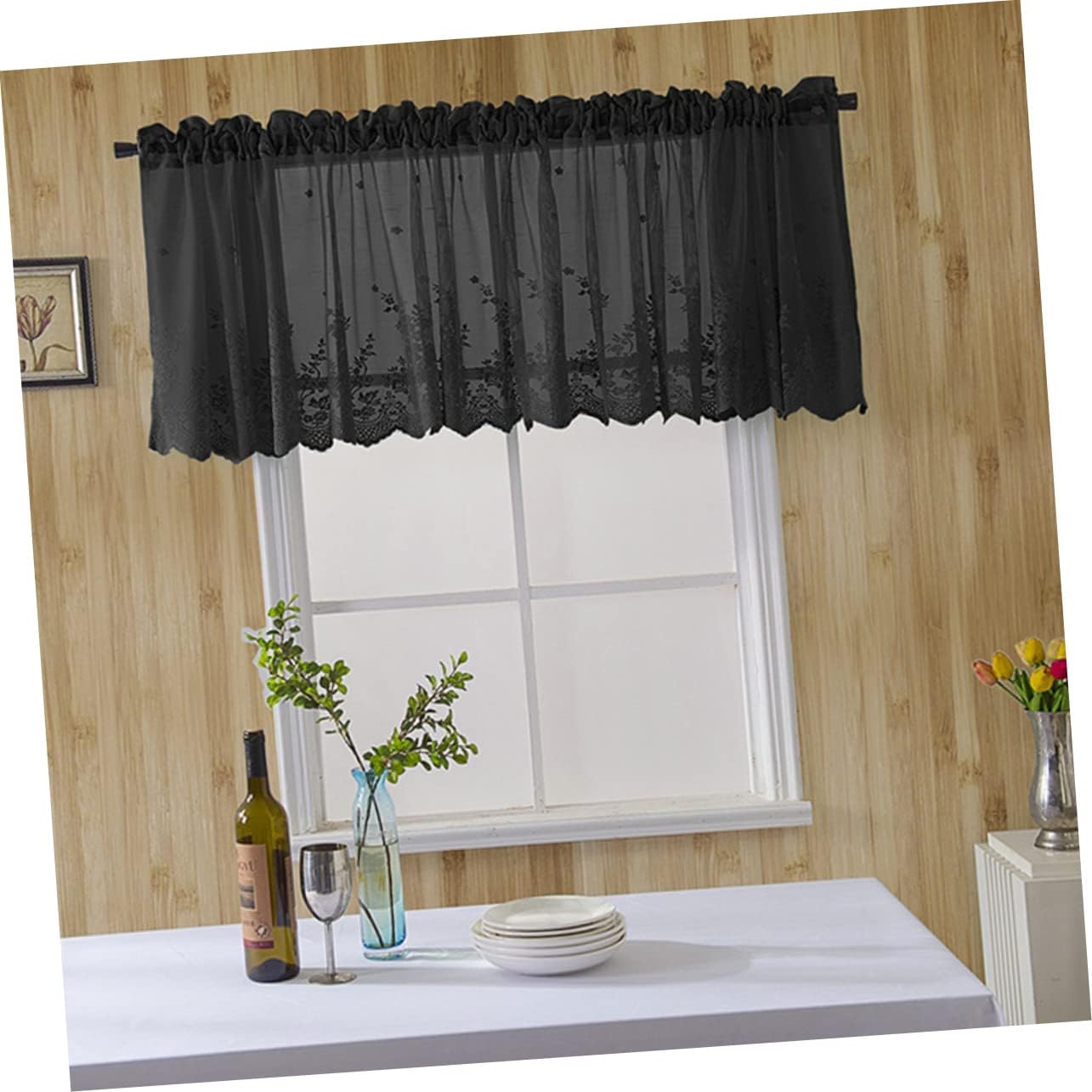 Lace Kitchen Curtains Valance for Windows