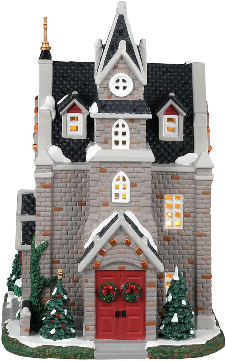 Lemax St Lukes Church Lighted Building