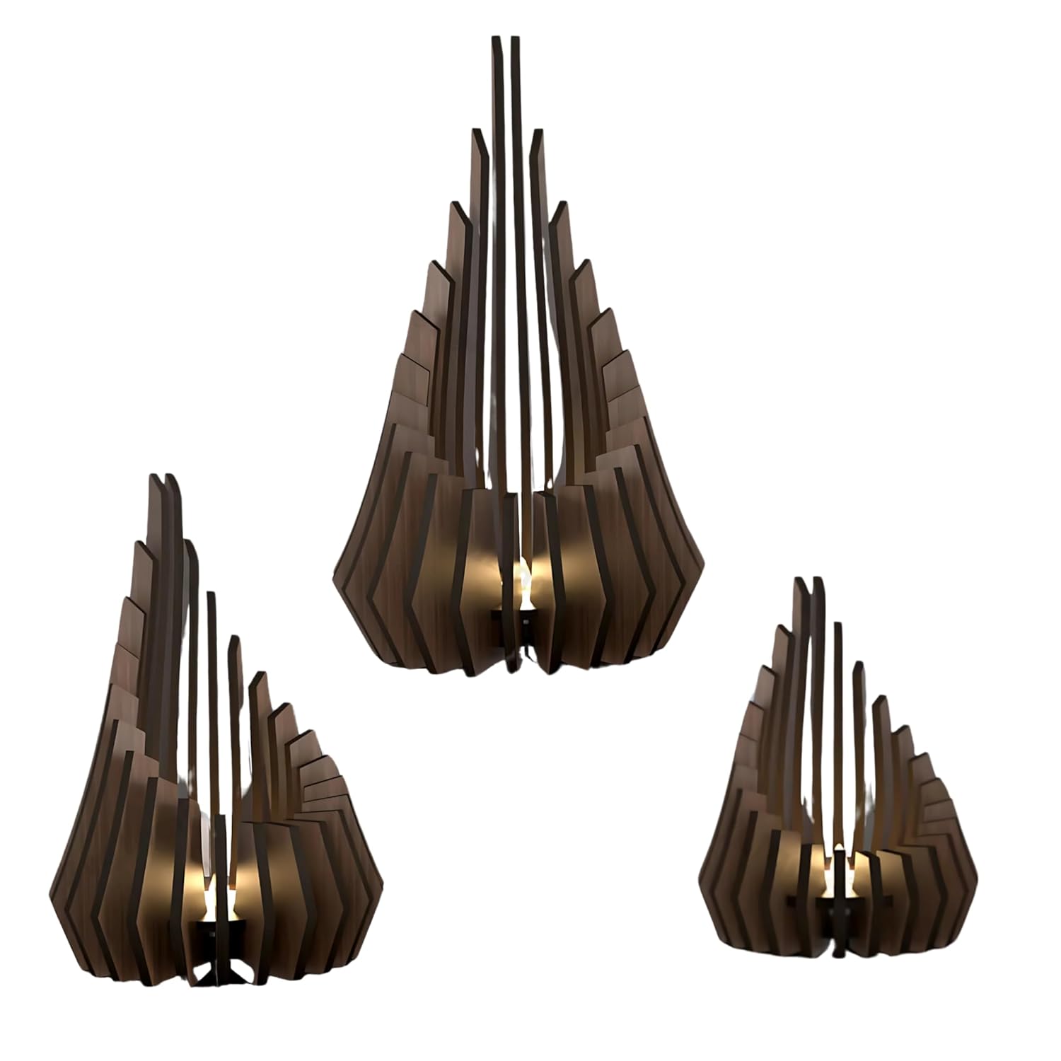 Handmade Candle Holders Set of 3 with 3 Sizes