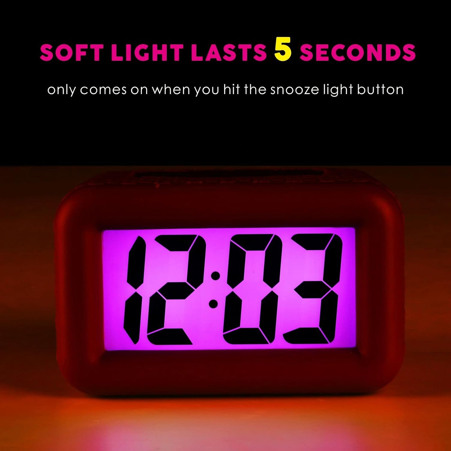 Plumeet Kids Alarm Clock with Snooze and Backlight