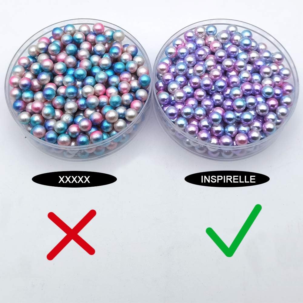 1100 pcs Gradient ABS Faux Pearls for Vase Fillers