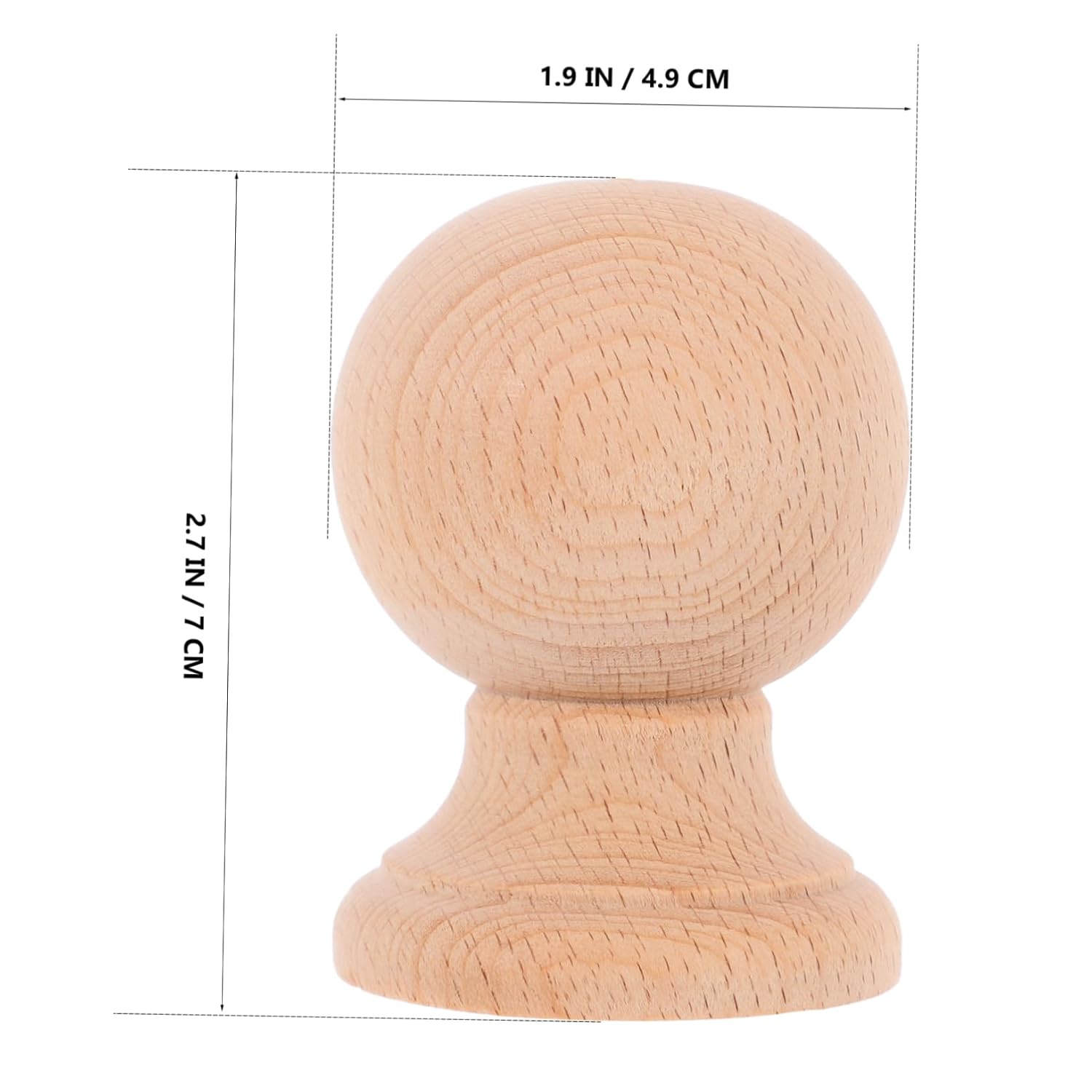 Jojofuny Wooden Finials for Round Wood Decor