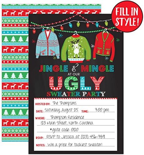 Your Main Event Prints Ugly Sweater Party Invitations