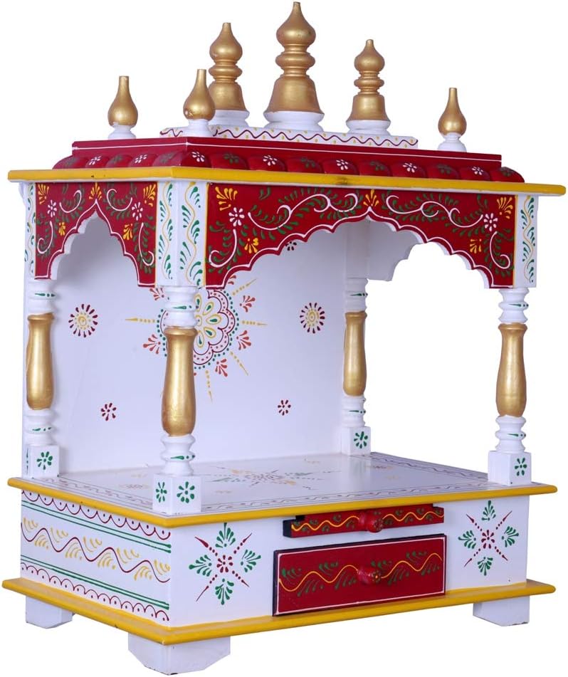 Wood Home Temple Orange 18x12x24 Inch