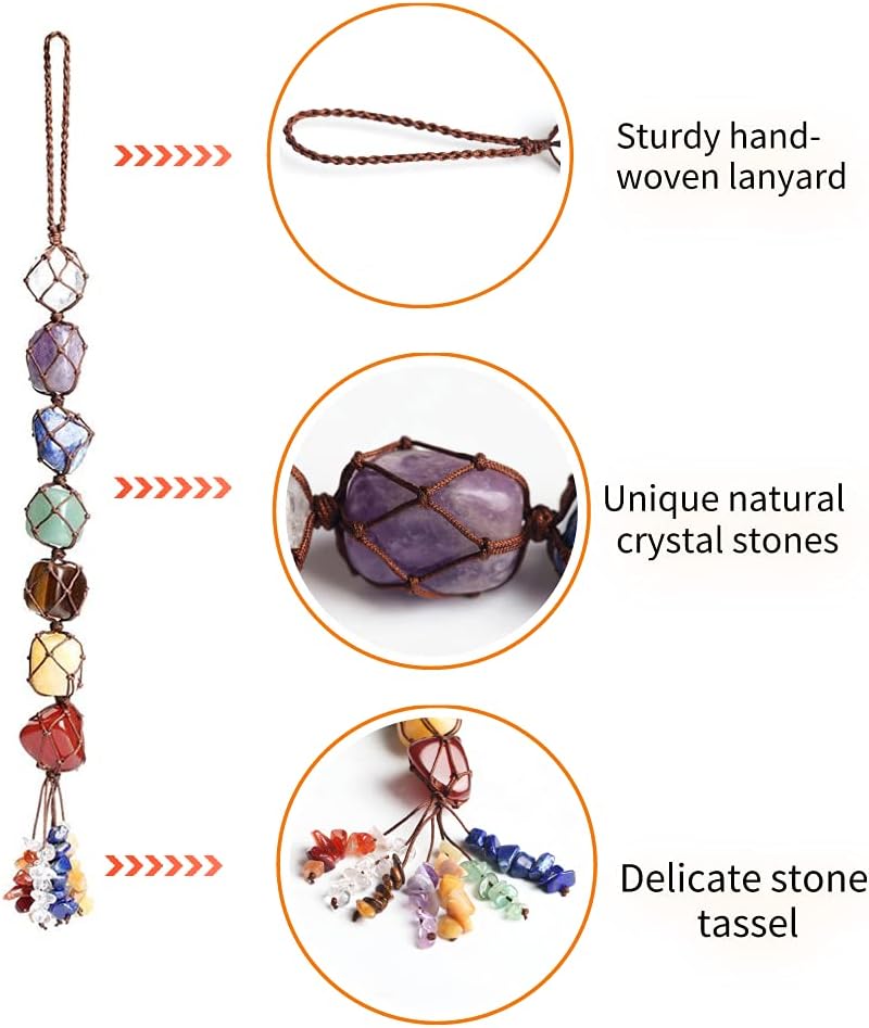 7 Chakra Crystal Window Car Hanging Ornaments