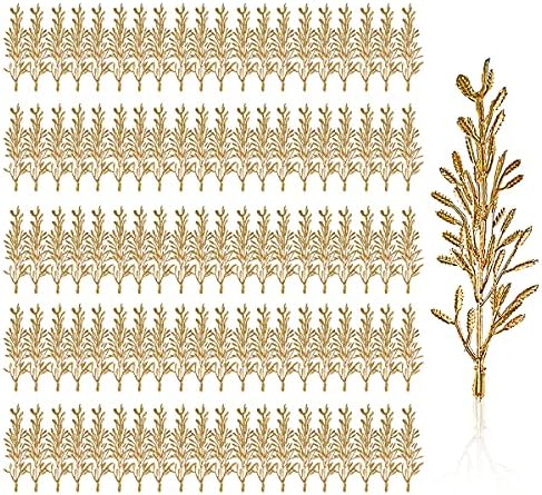 Yountor 100pcs Gold Artificial Flower Filler for Floating Candles