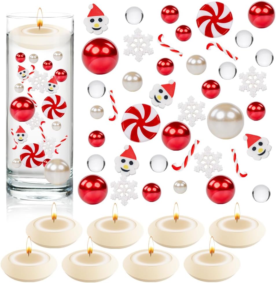 Snowman Christmas Vase Filler Decor Set 4136 Pcs