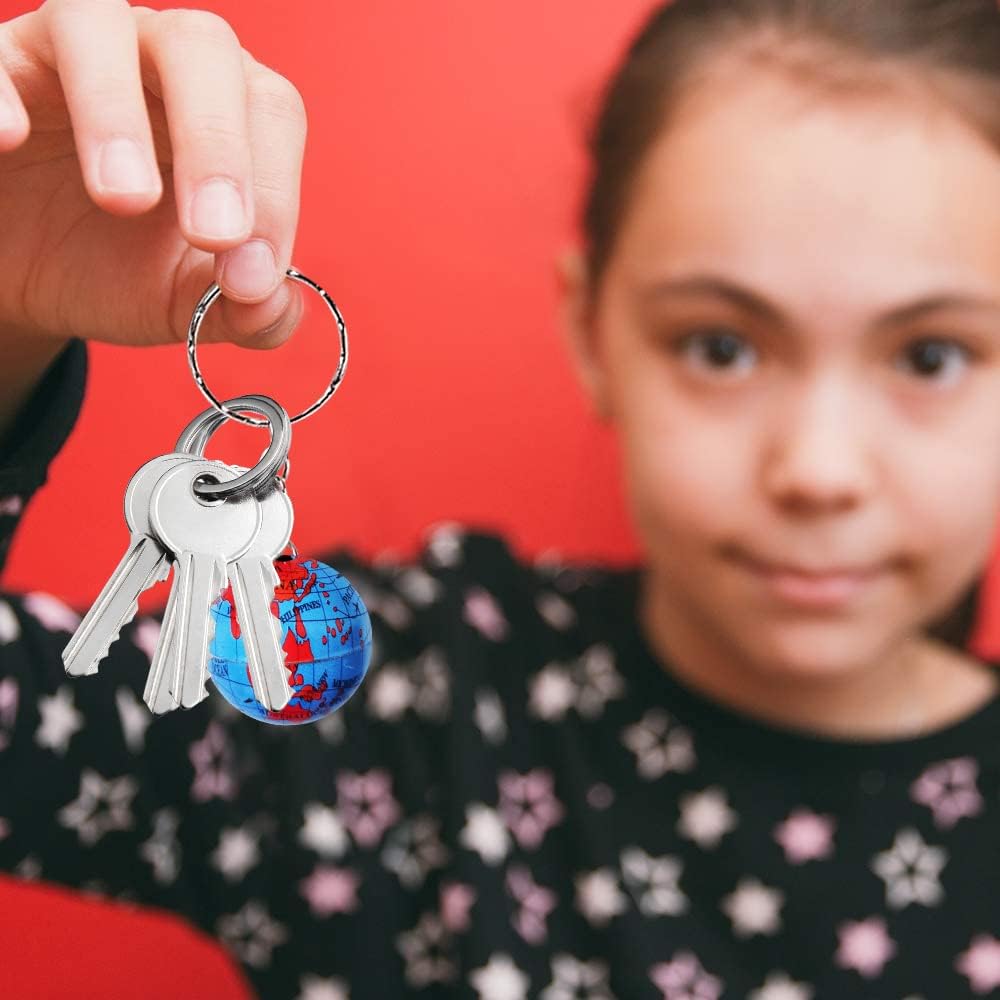 ArtCreativity Globe Keychains for Kids Set of 12