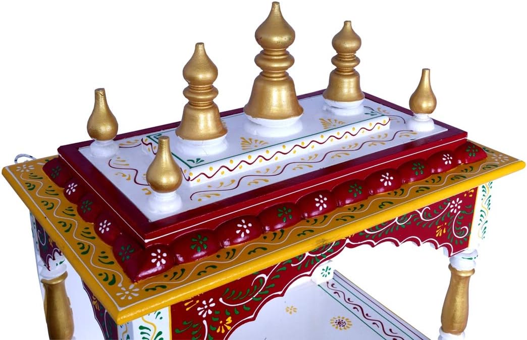 Wood Home Temple Orange 18x12x24 Inch