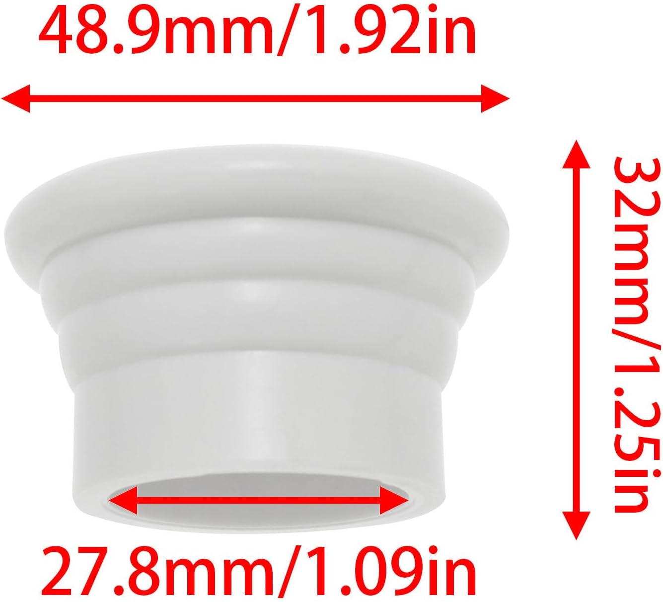Plastic Curtain Rod End Cap 6 PCS 11 Inch Diameter