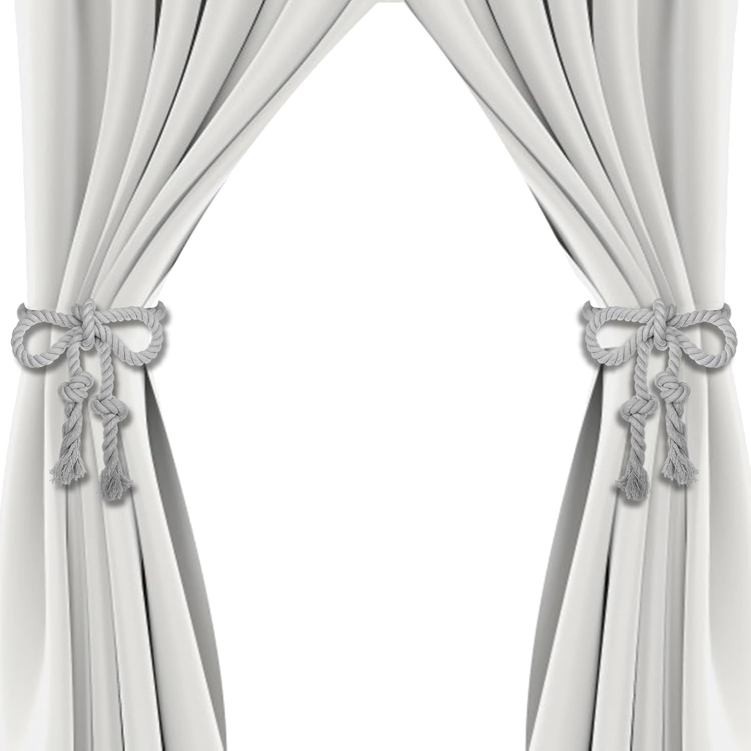 4 Pcs Hand Woven Curtain Tiebacks No Drilling