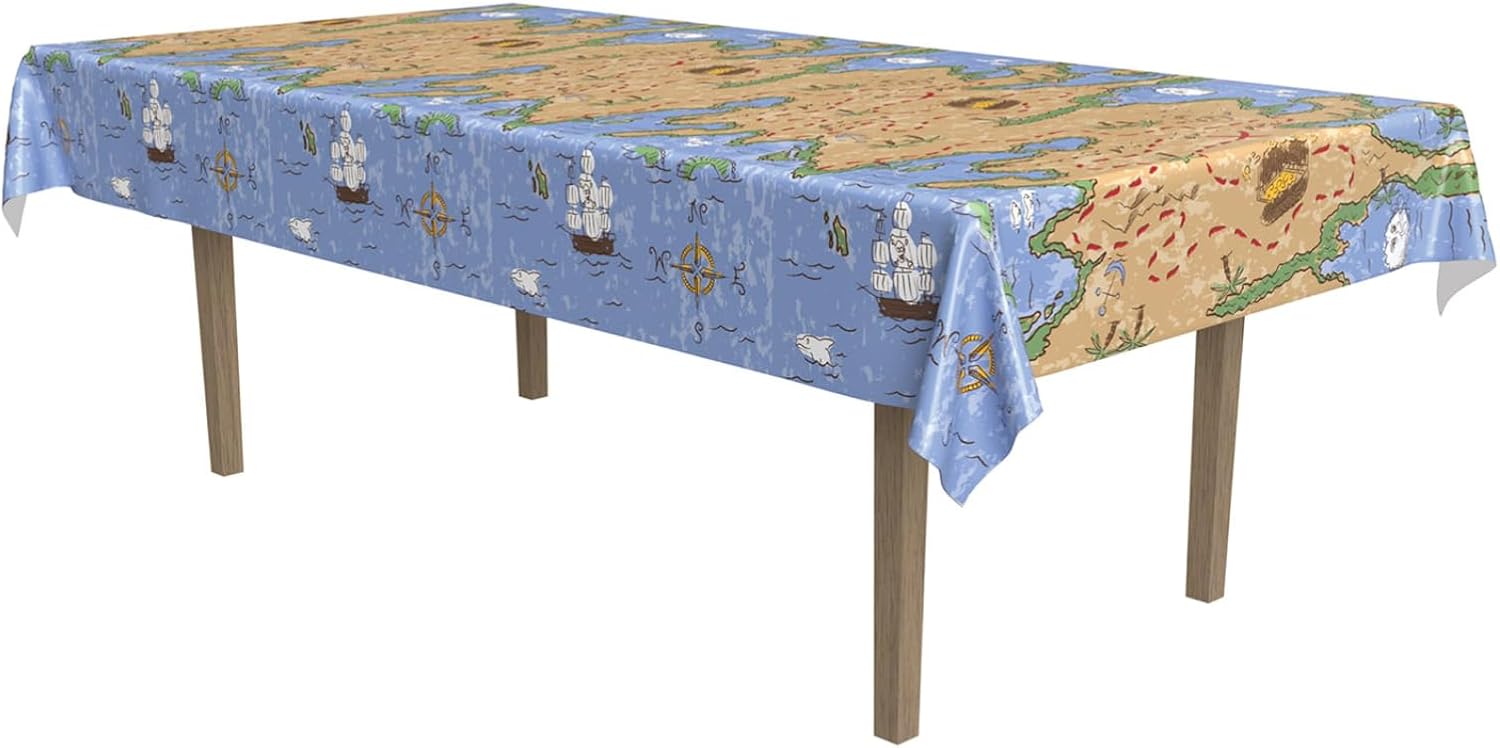 Beistle Treasure Map Tablecover for Parties