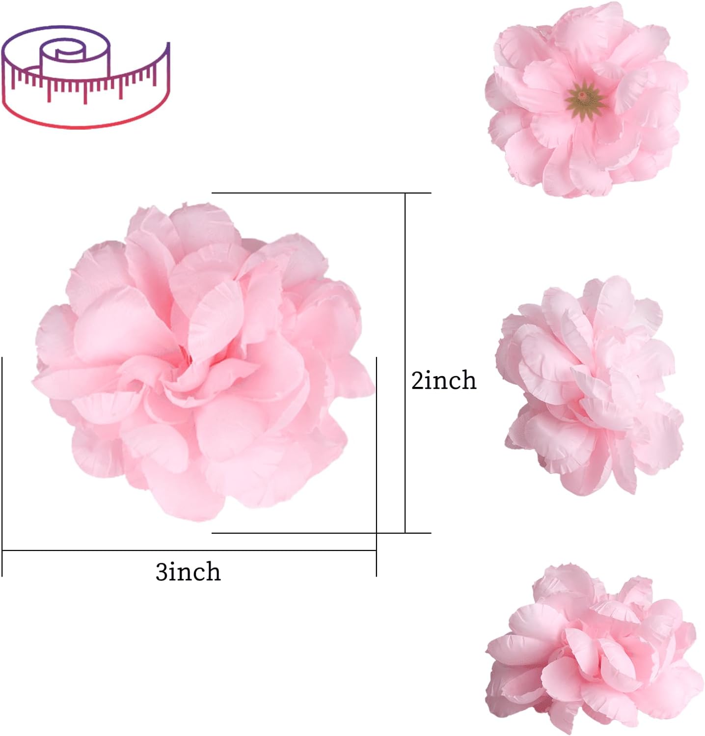 Floating Flowers for Floating Candle Centerpieces 12pcs Pink